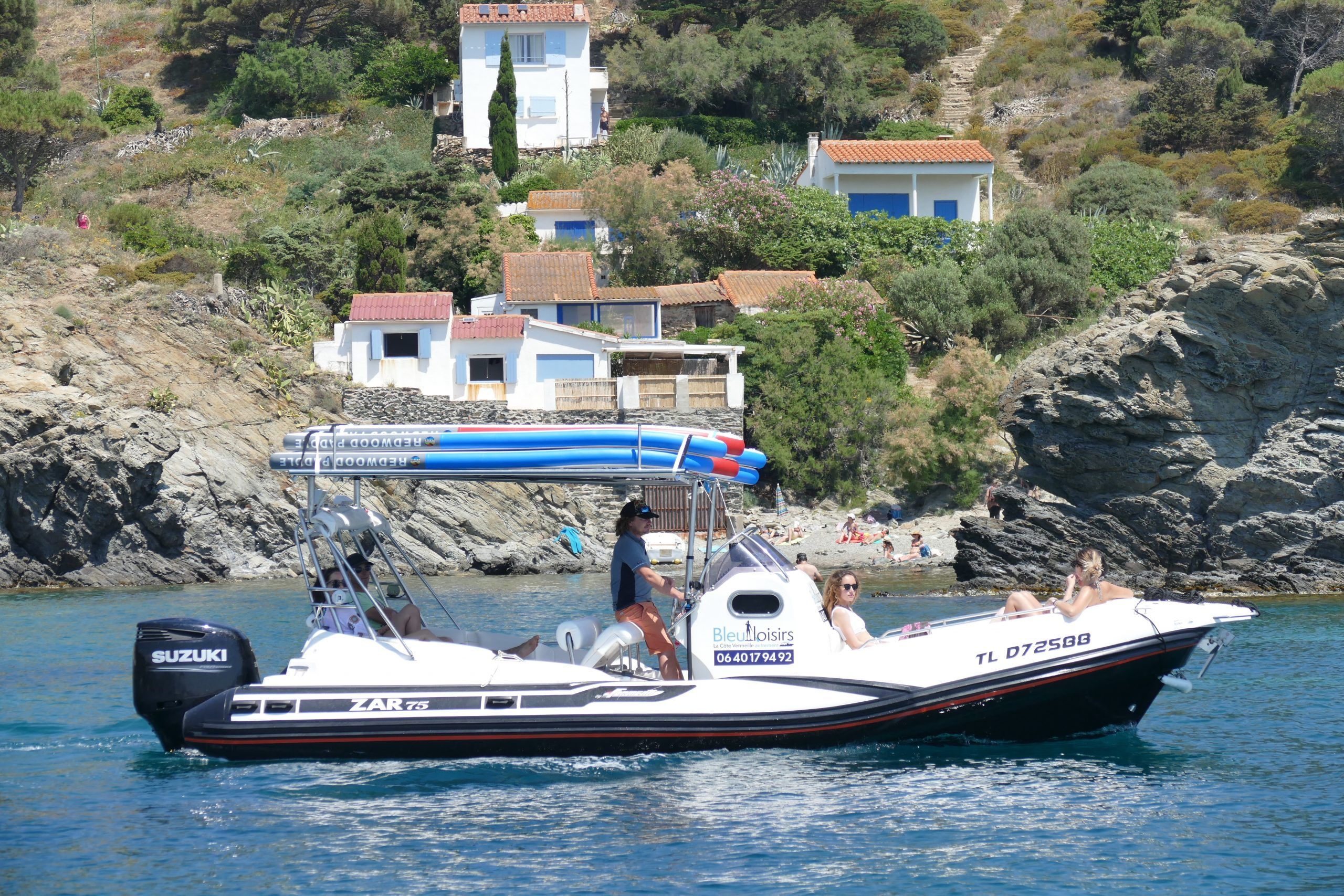 balade en bateau - côte vermeille - sortie en mer - argeles sur mer - sortie en mer - zar formenti