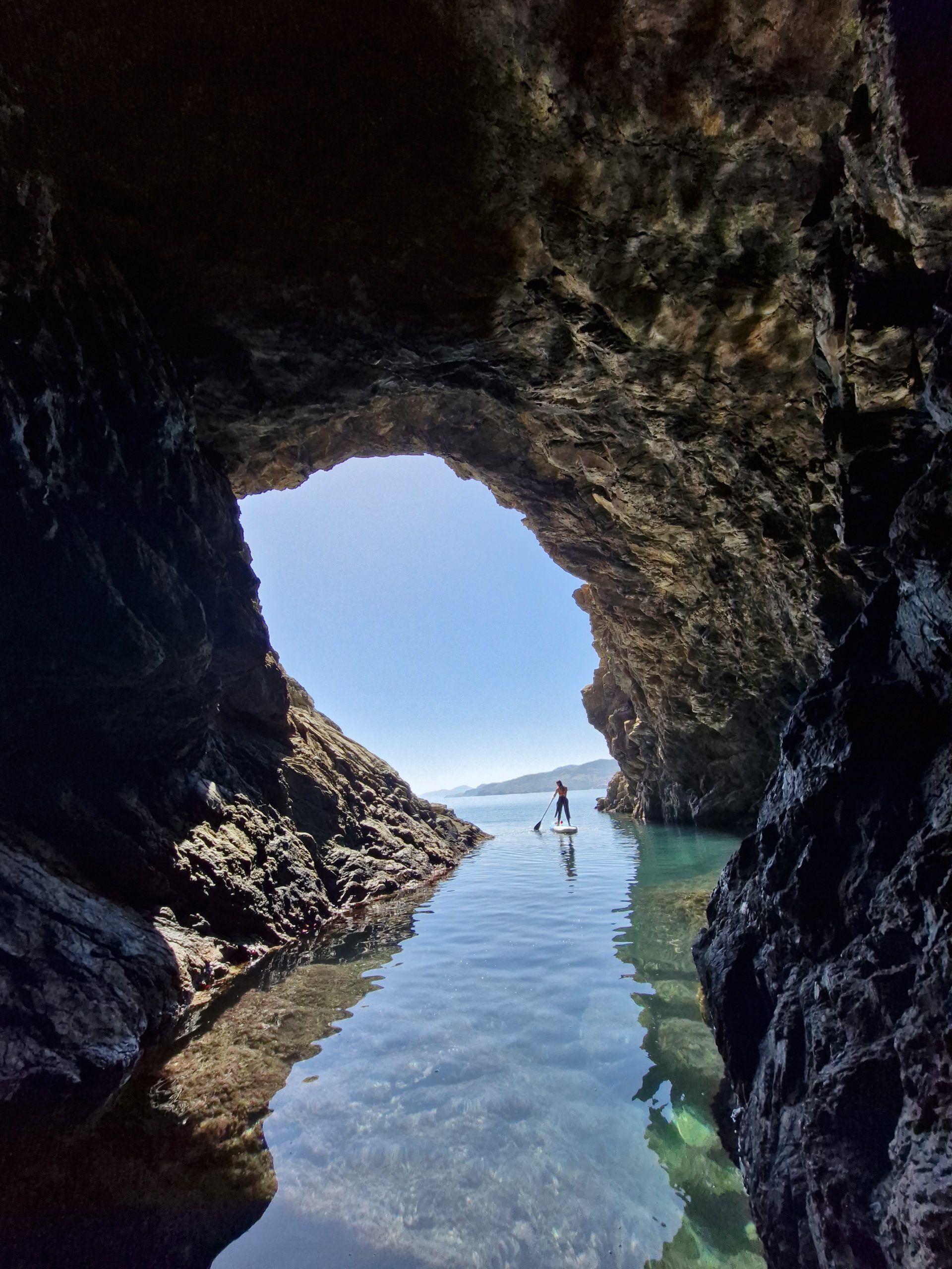 promenade en stand up paddle - baie de paulilles - argelès sur mer